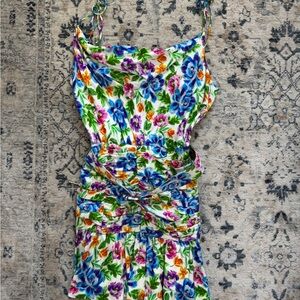 For Love And Lemons Colorful Floral Mini Dress